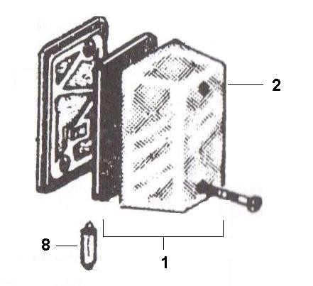 Elektrische Anlage Blinker - Ape TM 50ccm 2T AC 1985- TL4T