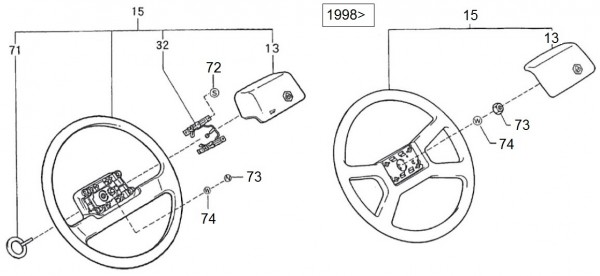 Lenker Lenkrad - Porter Porter 1000ccm 4T LC 1992-1998 ZAPS85