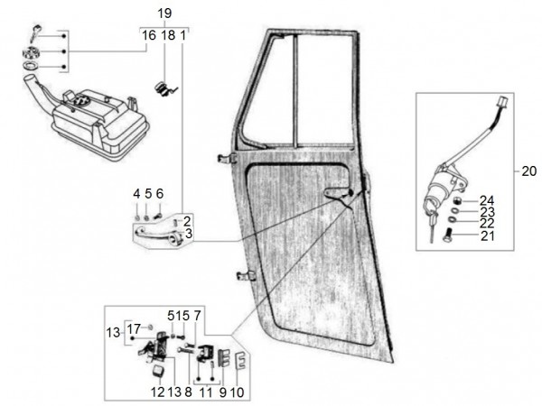 Elektrische Anlage Schloßsatz - Classic 400 422ccm 4T 2V AC 2014- MBX000T58RC001005