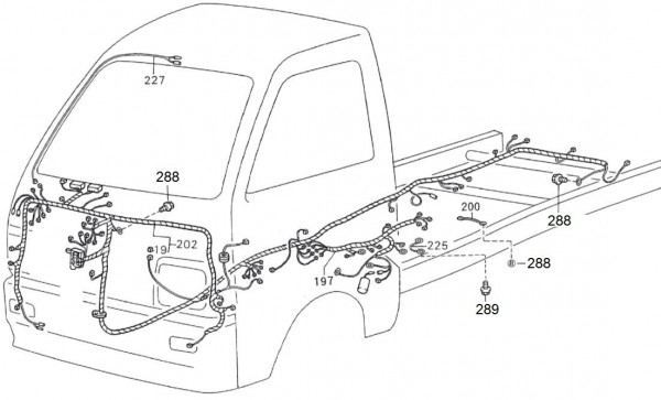Elektrische Anlage Kabelbaum Kipper - Porter Porter 1000ccm 4T LC 1992-1998 ZAPS85