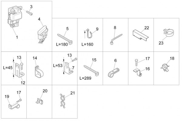 Elektrische Anlage Bauteile elektrische Anlage - Porter Multitech 1300ccm 4T LC 2017-