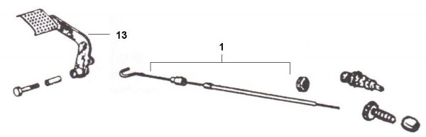 Bowdenzüge Kupplungszug - Ape Poker 422ccm 4T AC 1990-1993 M4R1T