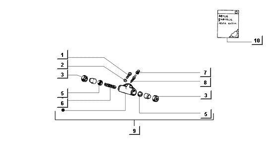 Radaufhängung Radbremszylinder - Ape Mix 50ccm 2T AC 1998-2008 ZAPC80000