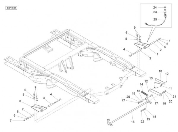 Fahrgestell Ladefläche offen - Porter D120 Diesel 1300ccm 4T LC 2013- ZAPS90CK
