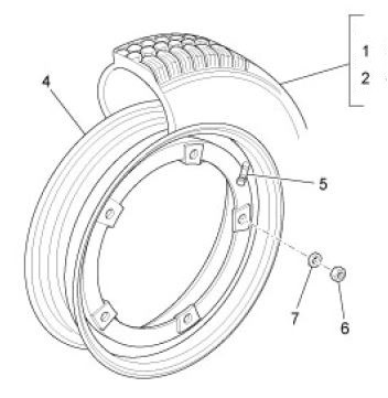 Radaufhängung Räder - Ape TM 703 mit Lenker 220ccm 2T AC 2008-2016 ZAPT10000