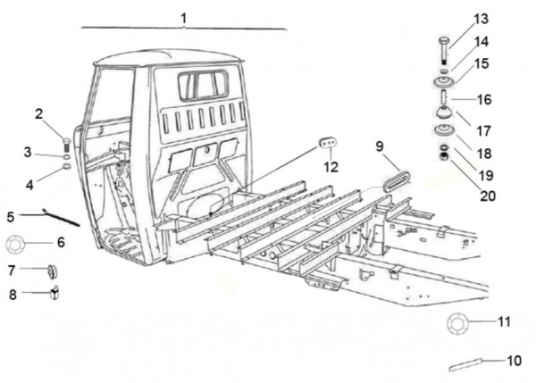 Fahrgestell Rahmen - Classic 400 422ccm 4T 2V AC 2014- MBX000T58RC001005