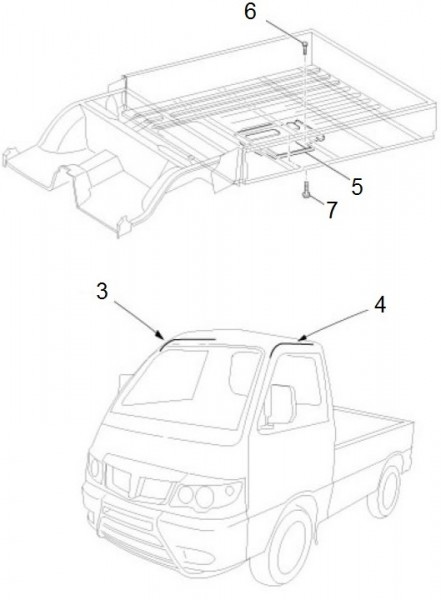 Fahrgestell Zierleisten - Porter Porter Electric ccm 2012- ZAPS9E