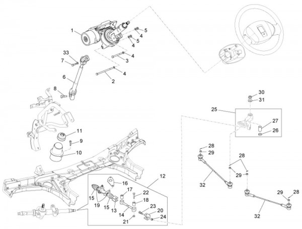 Lenker Lenkung - Porter Maxxi Multitech 1300ccm 4T LC 2013- ZAPS90AJ