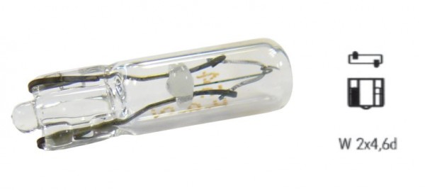 Philips Leuchtmittel, Glühlampe, 12 V, 2 W, W2x4,6d