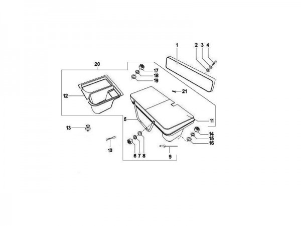 Fahrgestell Sitz - MP 601 Classic 422ccm 4T LC 2006-2007 MC349B0D2
