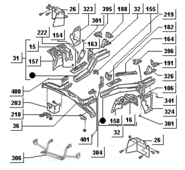 Fahrgestell Fahrgestell III - Porter Porter Diesel 1400ccm 4T LC 1998-2004 ZAPS85000004