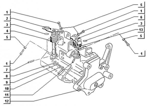 Motor Durchflussregler - Ape TM 703 Diesel mit Lenker 422ccm 4T AC 1997-2004 ATD2T
