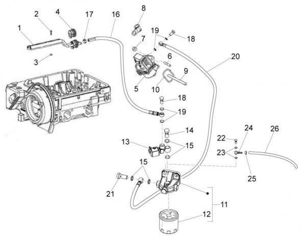 Fahrgestell Benzinpumpe - Porter Quargo 700ccm 4T LC 2012- ZAPP10000