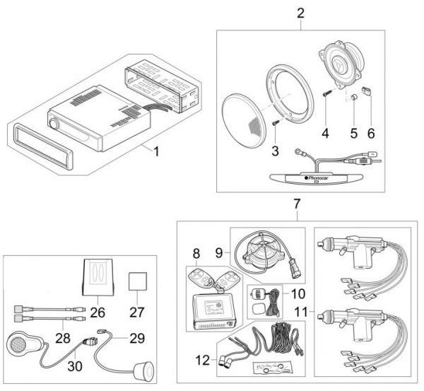 Zubehör Zubehör - Porter Multitech 1300ccm 4T LC 2017- ZAPS90PGW