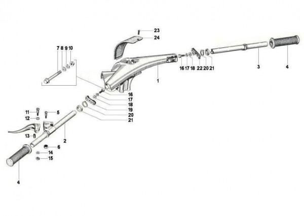 Lenker Lenker - Calessino 422ccm 4T LC 2007-2008 ZAPT2D4MC