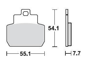 TRW Bremsbelagsatz, organisch, mit ABE, MCB782