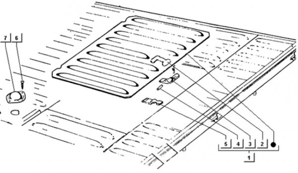 Fahrgestell Inspektionsklappe - Ape TM 703 mit Lenkrad 220ccm 2T AC 1997-1999 ZAPT10000