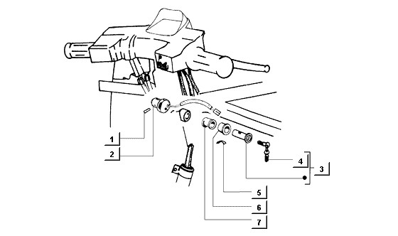 Fahrgestell Schloßsatz - Zündschalter - Ape Mix 50ccm 2T AC 1998-2008 ZAPC80000