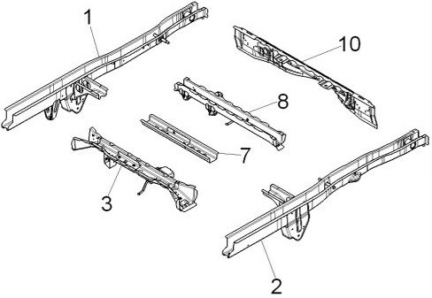 Fahrgestell Rahmen hinten - Porter D120 Diesel 1300ccm 4T LC 2014- ZAPS90VK
