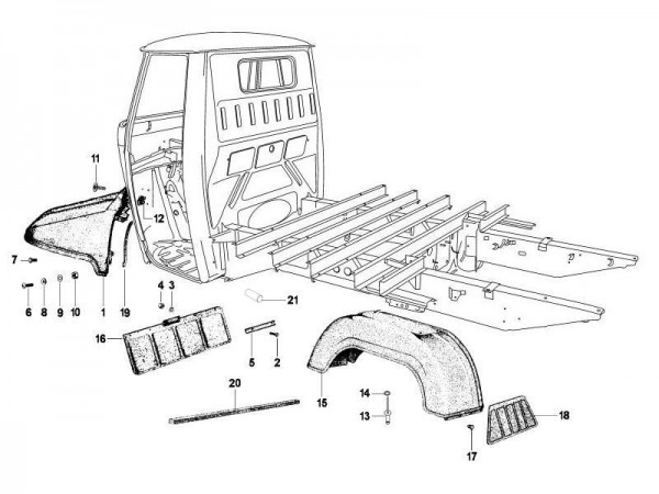 Fahrgestell Kotflügel - MP 601 Classic 422ccm 4T LC 2013- MC349B0D2