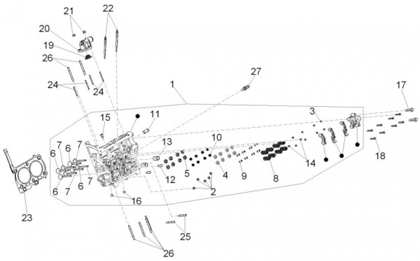 Motor Zylinderkopf - Porter D120 Diesel 1300ccm 4T LC 2013- ZAPS90PK