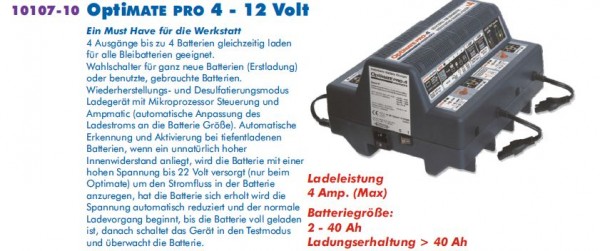 Optimate Pro 4 S Ampmatic