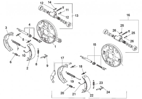 Bowdenzüge Bremsanlage II - Classic 400 422ccm 4T 2V AC 2015- MBX000T58RC001005