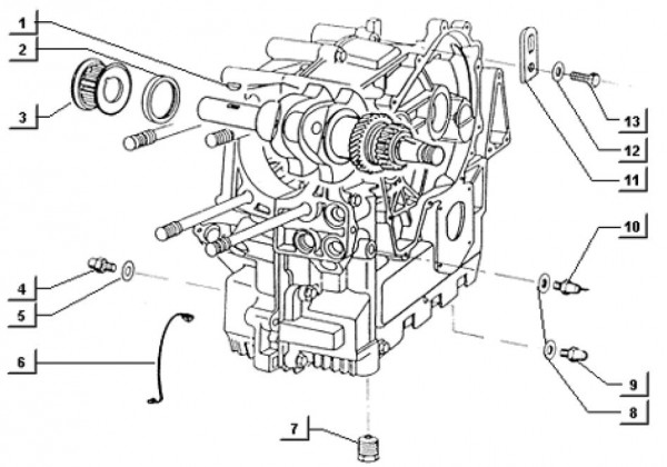 Motor Ölpumpe II - Ape TM 703 Diesel mit Lenker 422ccm 4T AC 2000-2004 ZAPT10000