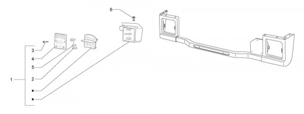 Elektrische Anlage Rücklicht - Ape Mix 50ccm 2T AC 2017- ZAPC80000