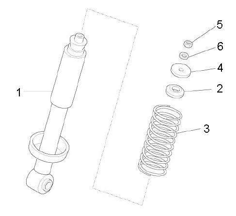 Radaufhängung Stoßdämpfer vorn - Ape Mix 50ccm 2T AC 2013- ZAPC80000
