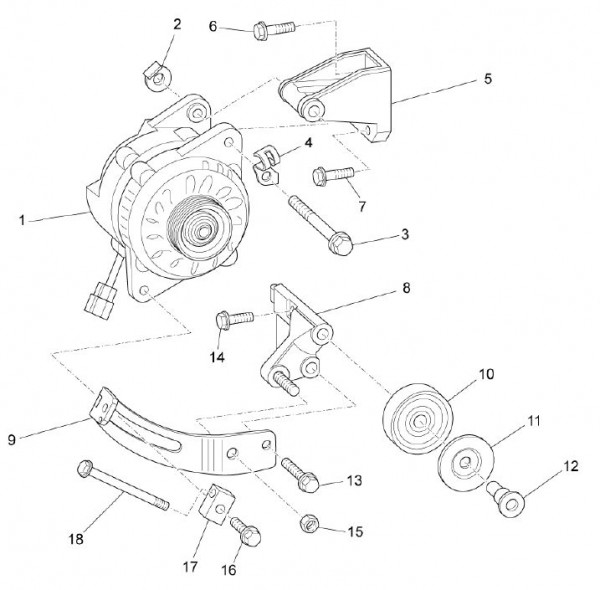 Motor Lichtmaschine - Porter Multitech 1300ccm 4T LC 2010- ZAPS90PJ