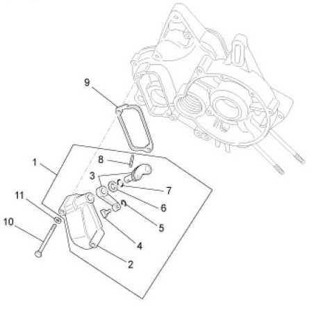 Motor Schalthebel - Ape TM 703 mit Lenker 220ccm 2T AC 2008-2016 ZAPT10000