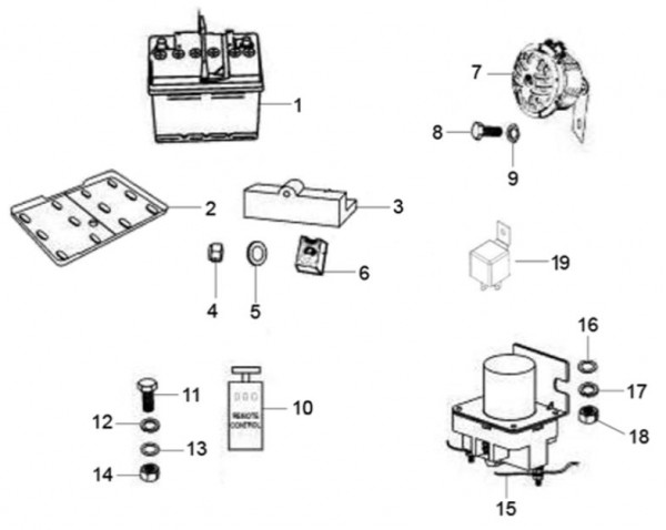 Elektrische Anlage Batterie - Classic 400 422ccm 4T 2V AC 2014- MBX000T58RC001005