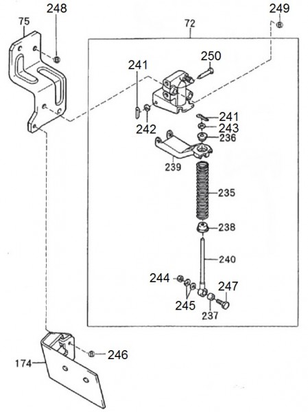 Bowdenzüge Bremsanlage III - Porter Porter 1000ccm 4T LC 1998-2009 ZAPS85