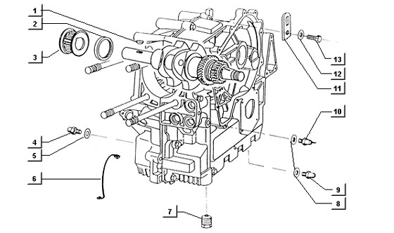 Motor Ölablassschraube - Ape TM 422ccm 4T LC 2013- ZAPT1000000001001