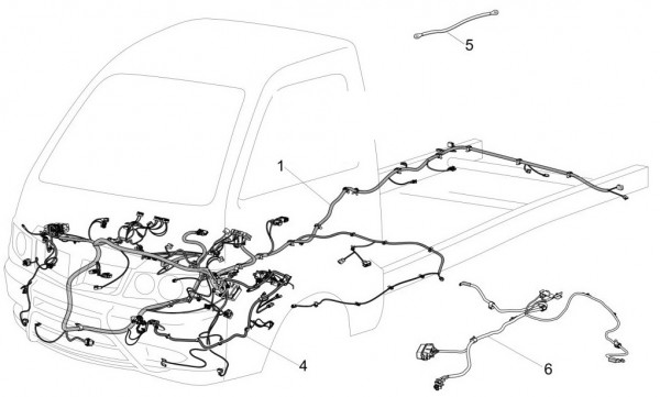 Elektrische Anlage Kabelbaum - Porter Multitech 1300ccm 4T LC 2016- ZAPS90PGW