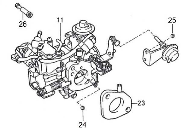 Motor Vergaser - Porter Porter 1000ccm 4T LC 1992-1998 ZAPS85