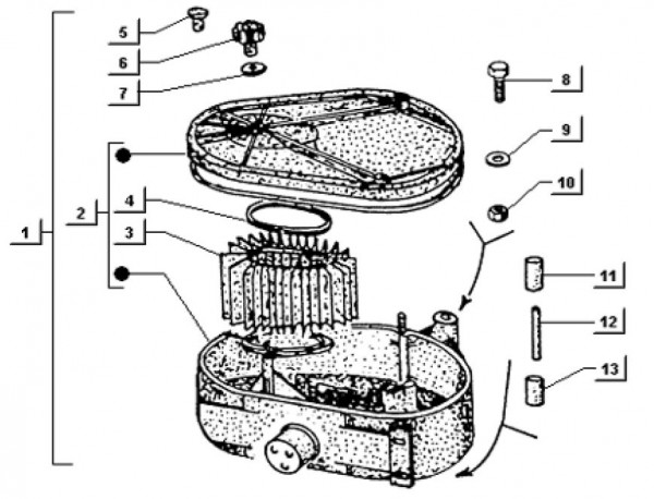 Motor Luftfilter - Ape TM 703 mit Lenker 218ccm 2T AC 1997-1999 ATM2 00001001