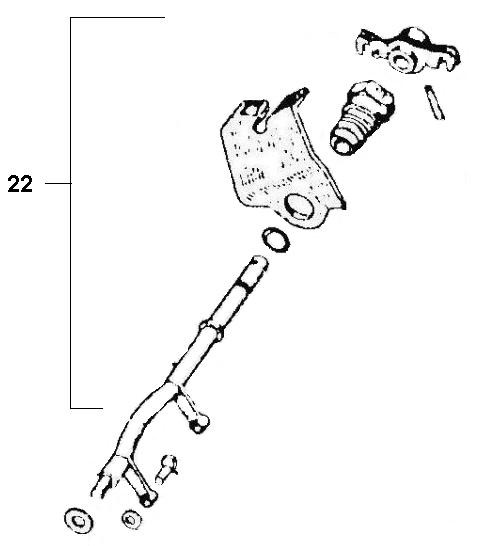 Motor Schaltraste - Ape 50ccm 2T AC 1971- TL2T