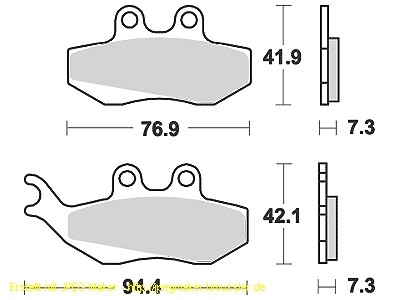 TRW Bremsbelagsatz, organisch, mit ABE, MCB664