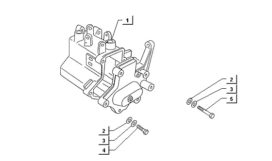 Motor Kurbelgehäuse - Ape TM 422ccm 4T AC 1997-2004 ZAPT1000000001001