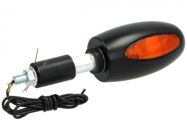 Kellermann Blinker, BL 1000, vorne, Messing, 12 V, 21 W, schwarz, seidenmatt, E-geprüft