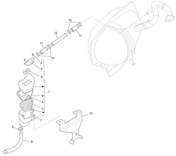 Motor Sekundärluftsystem - Ape TM 703 mit Lenkrad 220ccm 2T AC 2008-2016 ZAPT10000