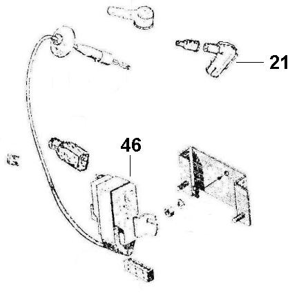 Motor Zündung - Ape 190ccm 2T AC 1970- MPV1T