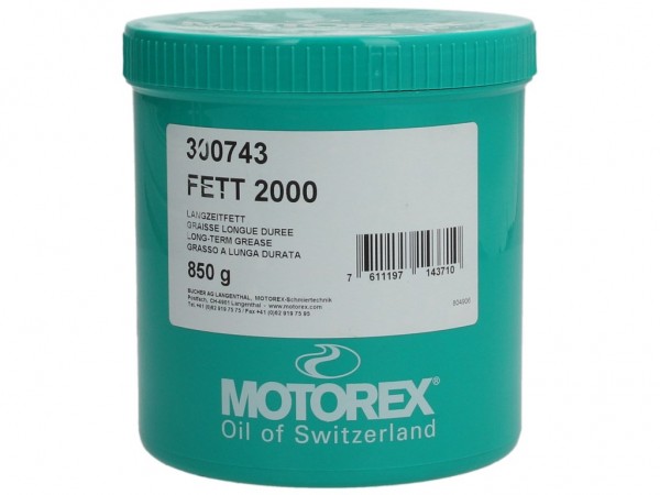 Motorex Schmierfette / Schmieröle, Longterm Grease 2000, 850 g, VE 12