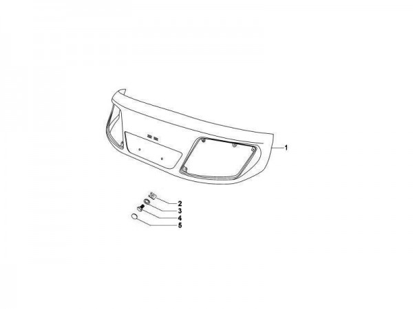Fahrgestell Verkleidungen vorn - MP 601 Classic 422ccm 4T LC 2006-2007 MC349B0D2