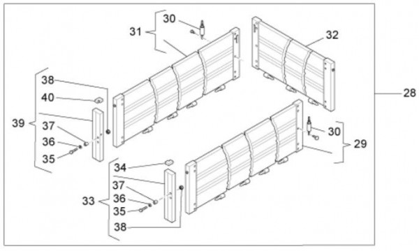 Fahrgestell Bordwände Top Deck - Porter Porter Electric ccm 2012- ZAPS9E