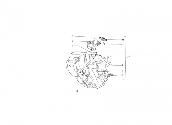 Motor Schaltgabel - Ape 50ccm 2T AC 1996- TL5T