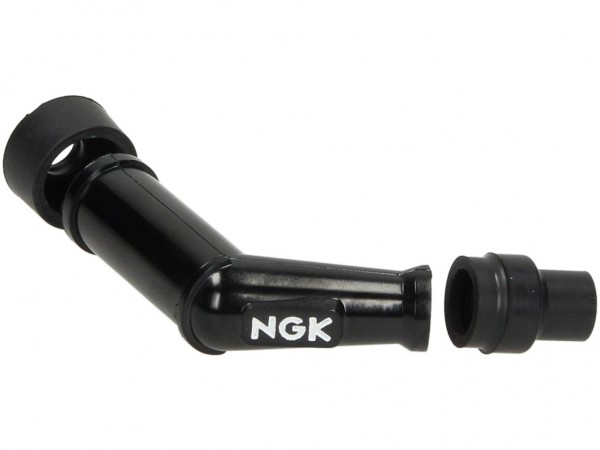 NGK Zündkerzenstecker, VD05F, schwarz, 120° Winkel (lang), für Anschlussgewinde