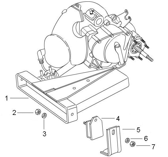 Radaufhängung Motorhalterungen - Ape Mix 50ccm 2T AC 2009- ZAPC80000